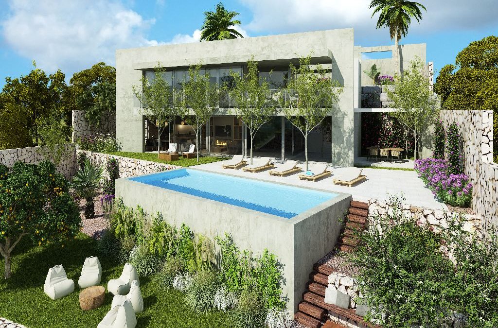 Luxury project of an ecological villa with pool in Calpe for sale 890.000 €