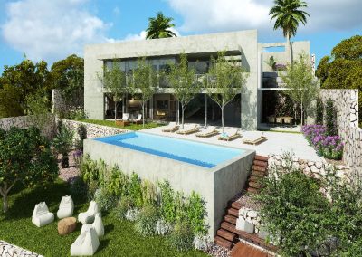 Luxury project of an ecological villa with pool in Calpe for sale 890.000 €