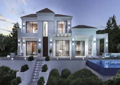 High class project of a modern villa on 2 levels with pool in Benissa 475.000 €
