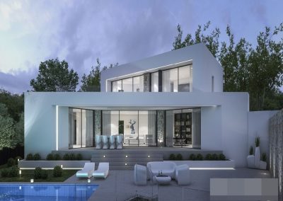 New build villa project on 2 levels with pool in Moraira for sale 495.000 €