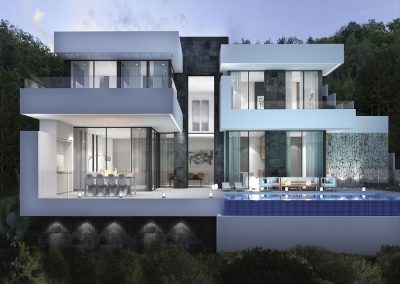 Noble new build project with terraces and pool in Javea for sale 675.000 €