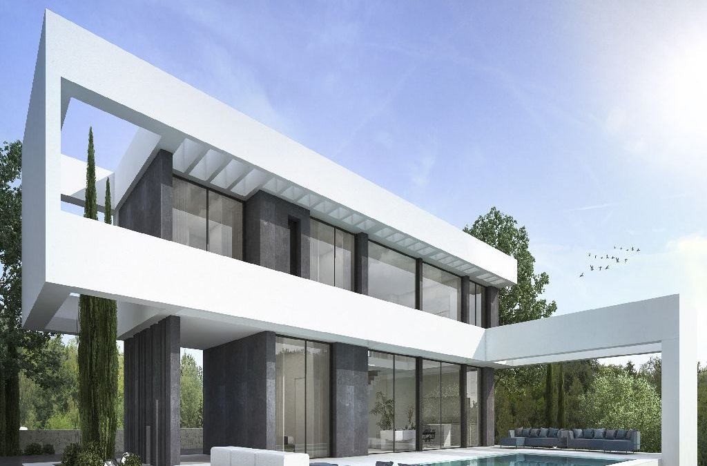 Project of a modern styled villa with huge terraces in Benitachell 535.000 €