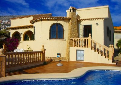 Holiday villa with pool and sea view in Benitachell at the Cumbre del Sol from 132 € per night