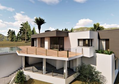 Wonderful modern project on 2 levels with sea view in Benitachell 986.000 €