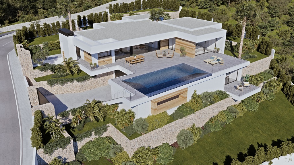 Astonishing villa project for sale in Benissa Costa with sea view 1.950.000 €