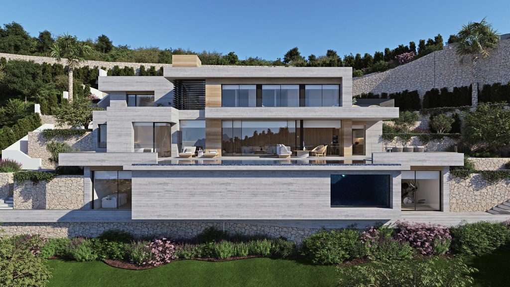 Stylish villa project with sea view for sale in Benissa Costa 3.125.000 €