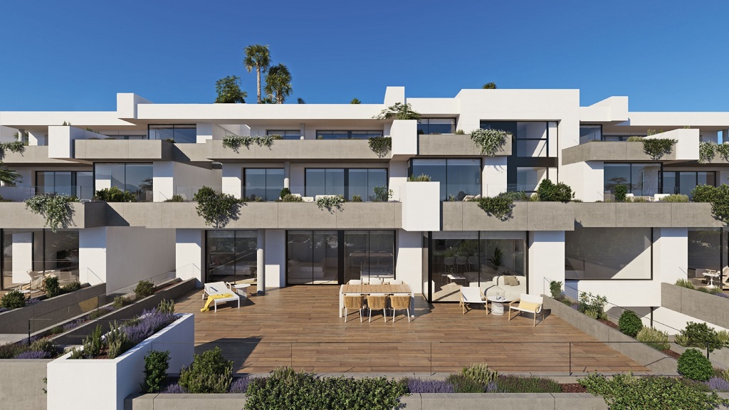 New build luxury apartment at the golf course mit wonderful panoramic sea views 375.000 €