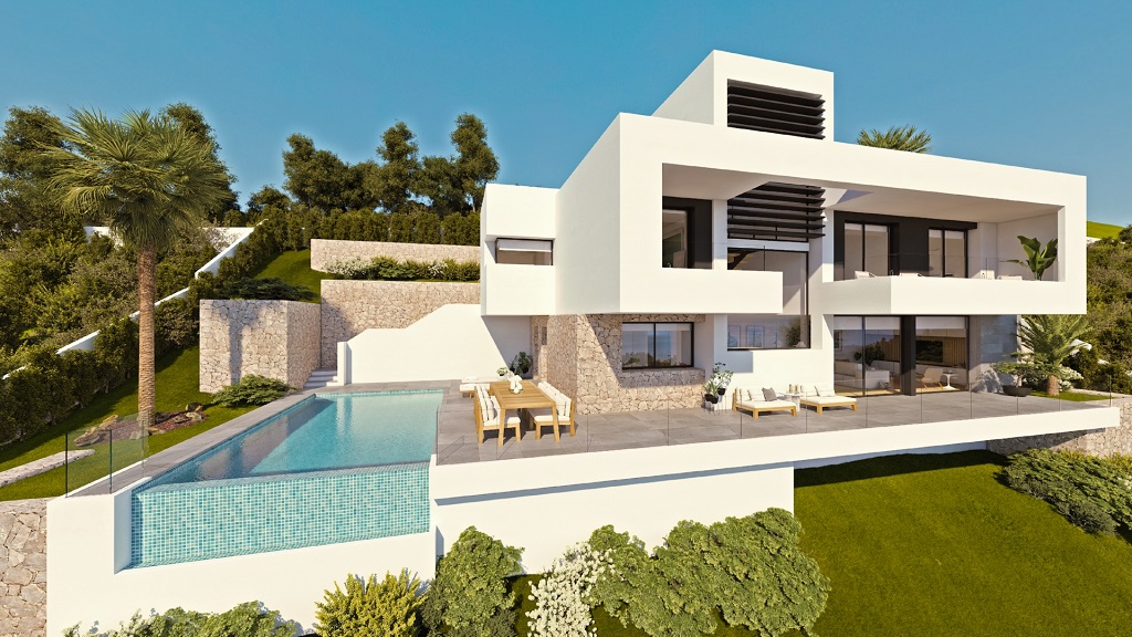 Modern villa project in high efficiency and quality with sea view 1.728.000 €