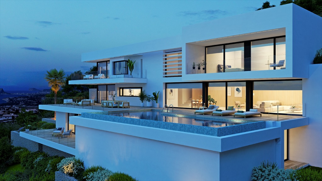 Huge project on 3 levels with sea view and infinity pool in Benitachell 4.817.000 €